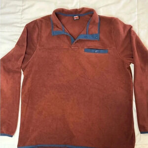 Mens LARGE 1/4 Snap 32 Degrees Fleece pullover